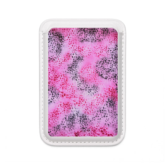 "pink cheetah pt. 2" airbrush vegan wallet (Magsafe® Compatible)