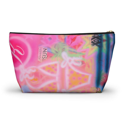 "santa monica strawberry" airbrush makeup pouch