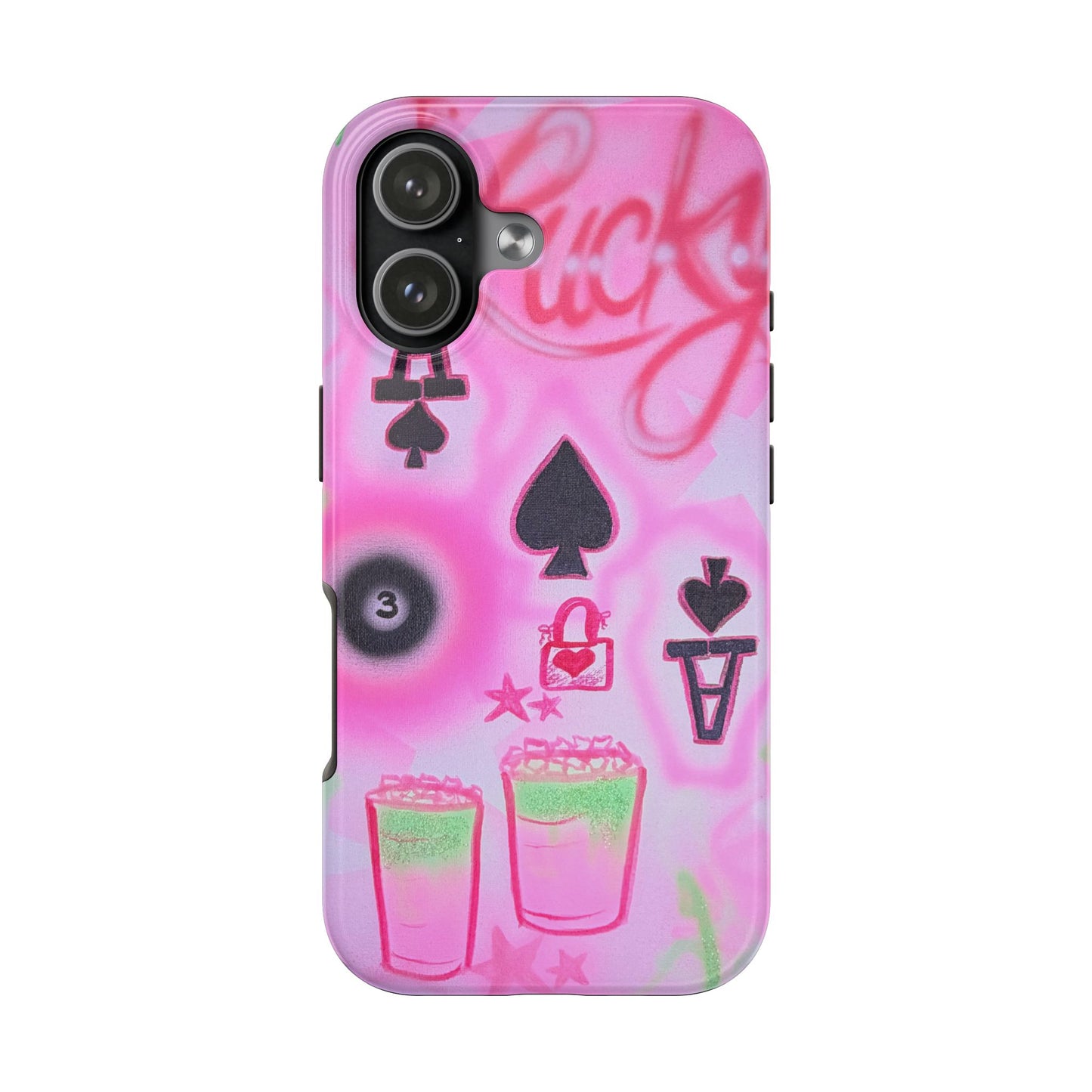 "lucky ace" airbrush iPhone case