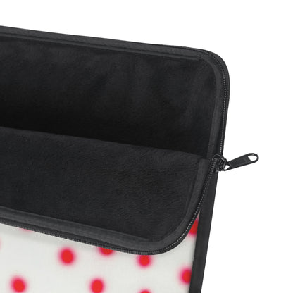 "vanilla cherry polka dot" airbrush laptop sleeve