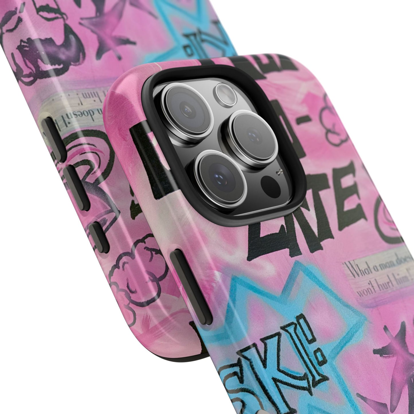 "avant le ski" airbrush iPhone case