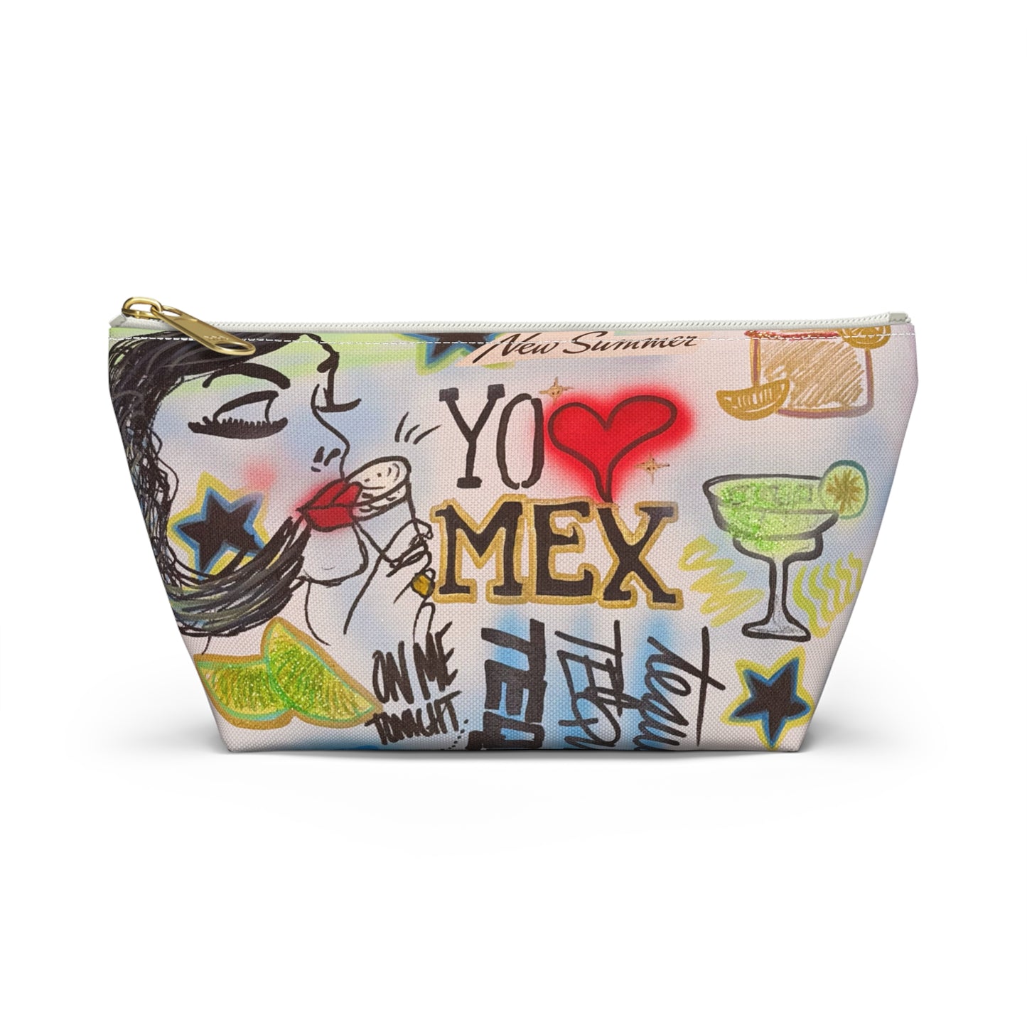 "salted lime" airbrush makeup pouch