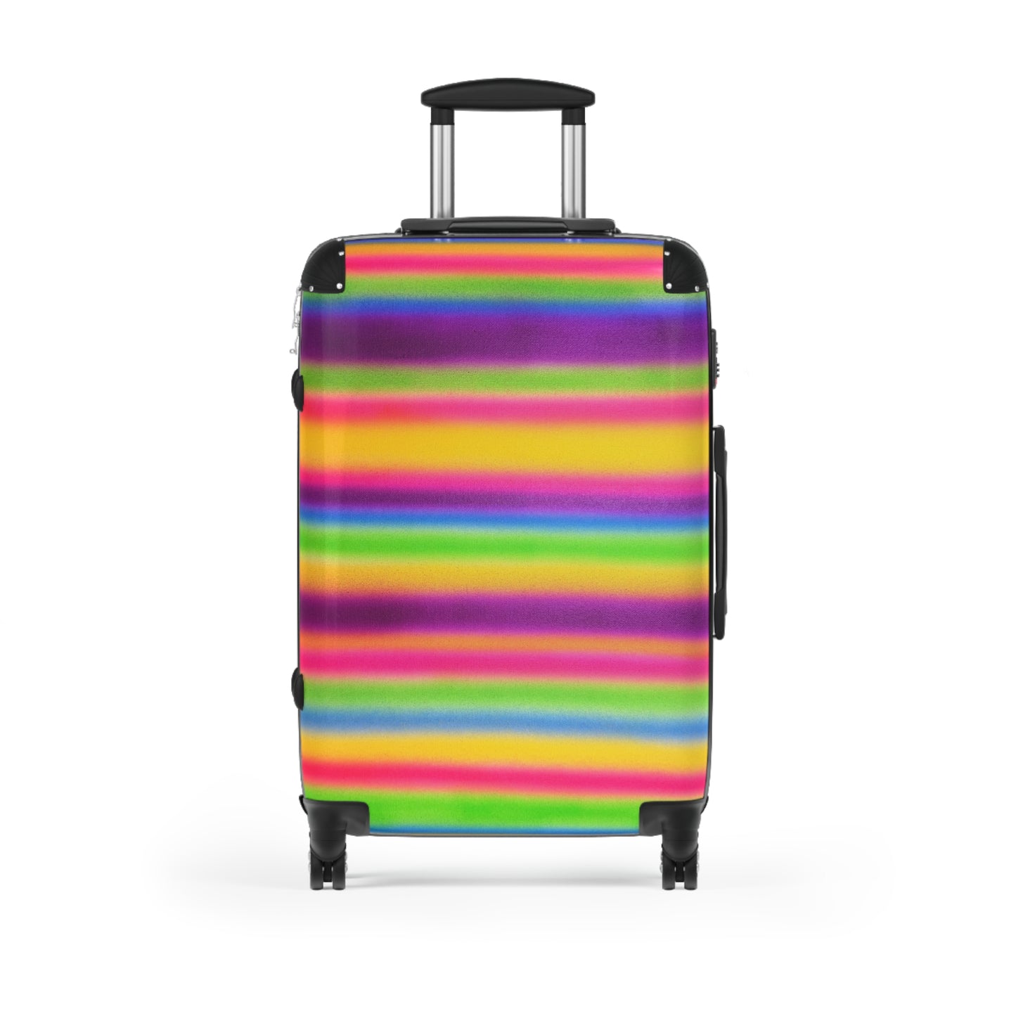 "colorful stripes" airbrush suitcase