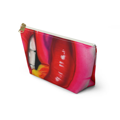 "flaming lips pt. 2" airbrush makeup pouch