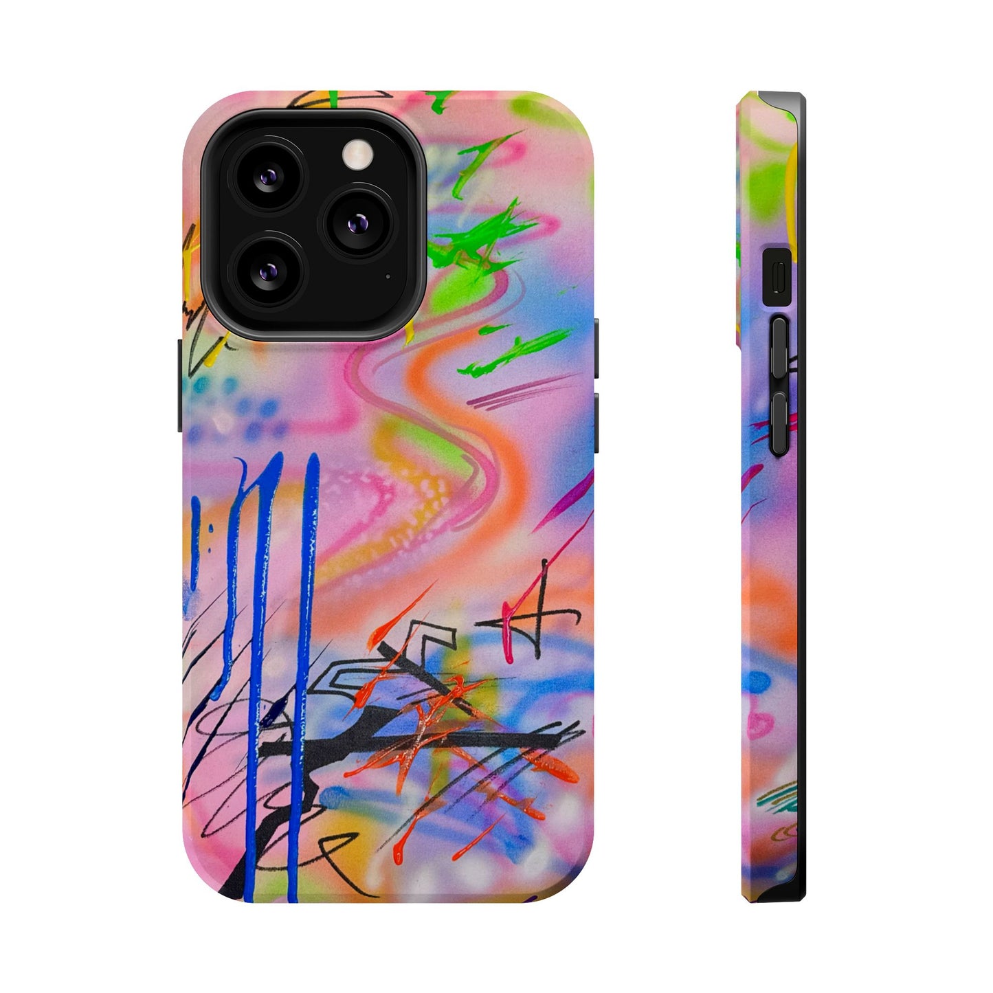 MagSafe "neon haze" airbrush iPhone case