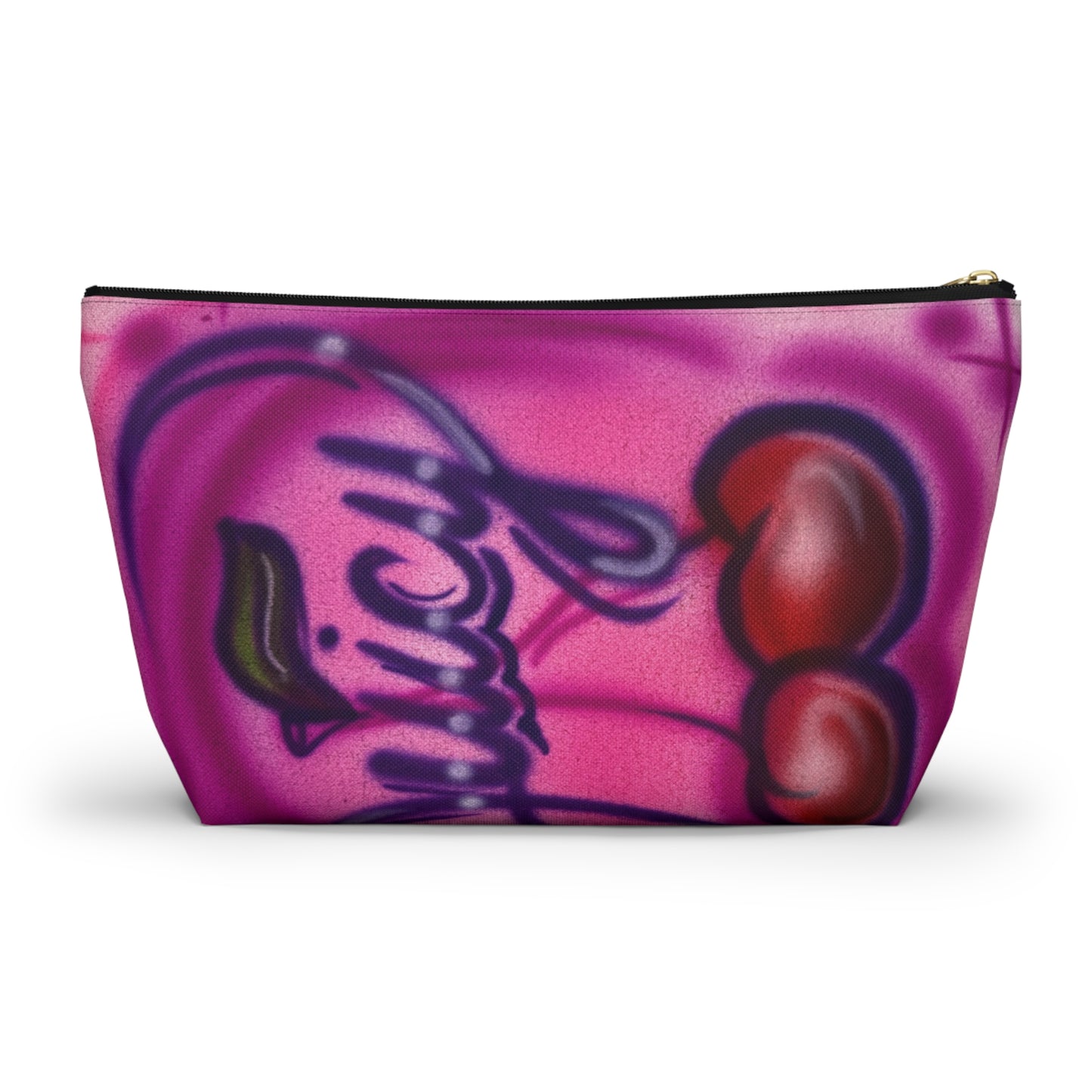 "juicy" airbrush makeup pouch