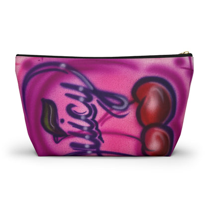 "juicy" airbrush makeup pouch