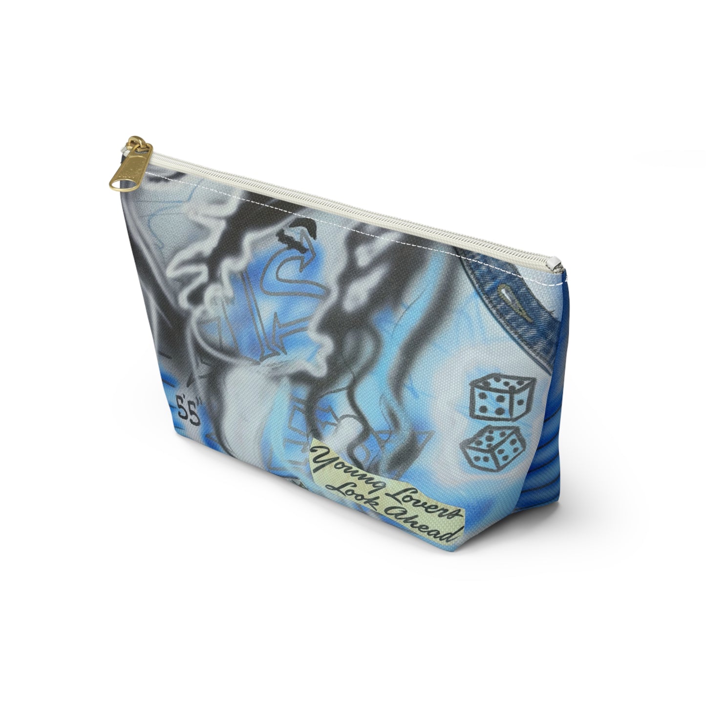 "young lovers" airbrush makeup pouch