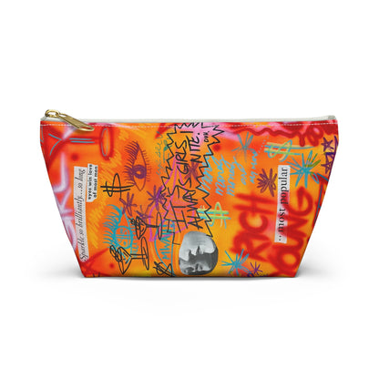"young, rich, hot" airbrush makeup pouch