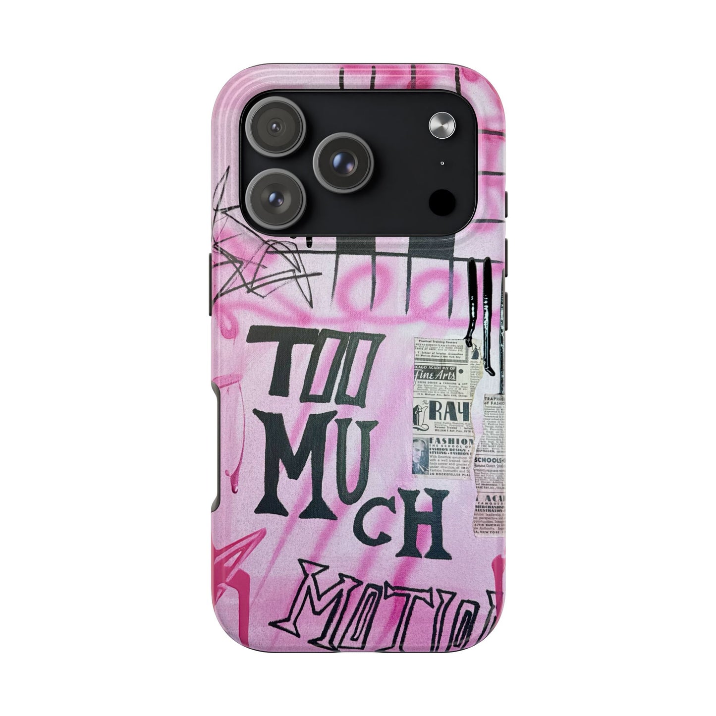 "too much motion" airbrush iPhone case