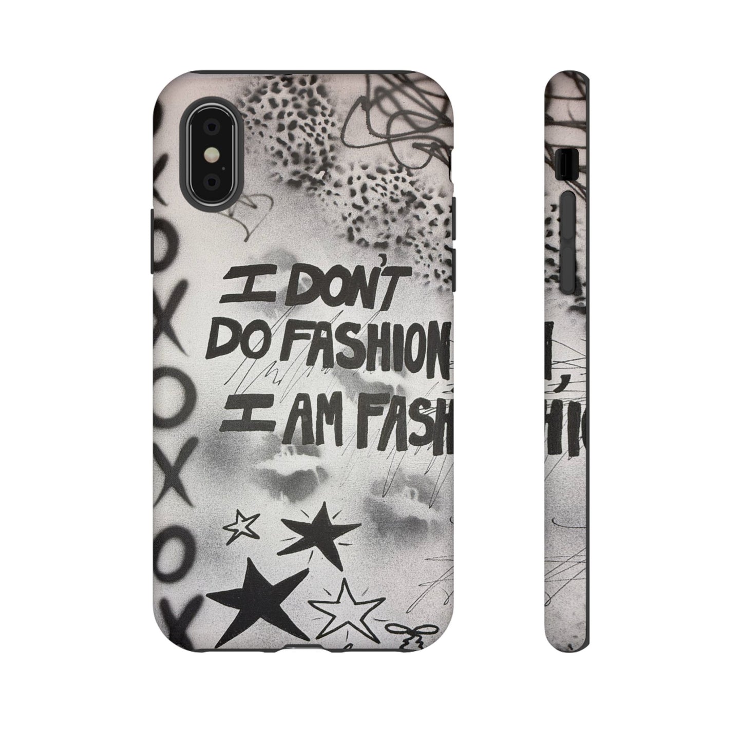 "i am fashion" airbrush iPhone case