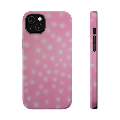 MagSafe "strawberry swirl polka dot" airbrush iPhone case