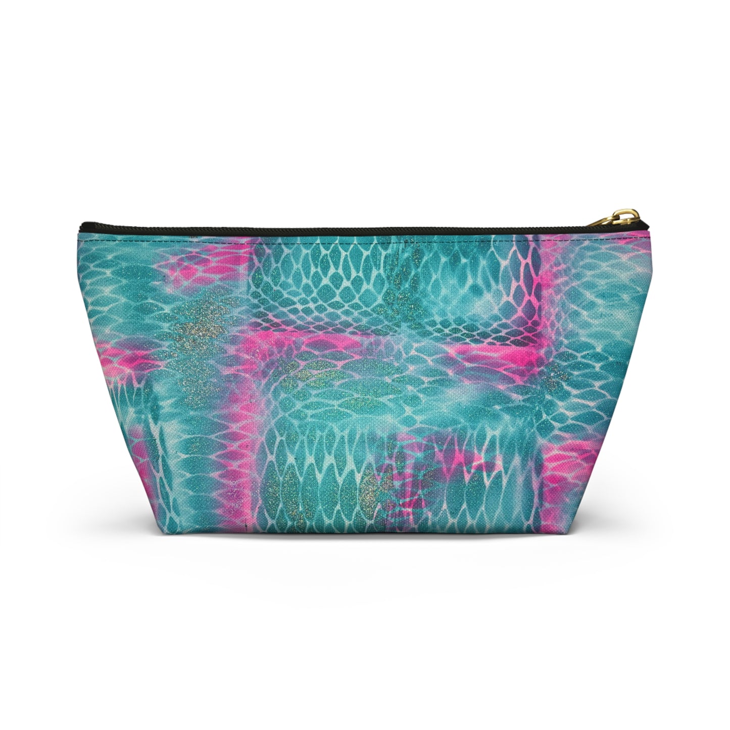 "snake skin" airbrush makeup pouch