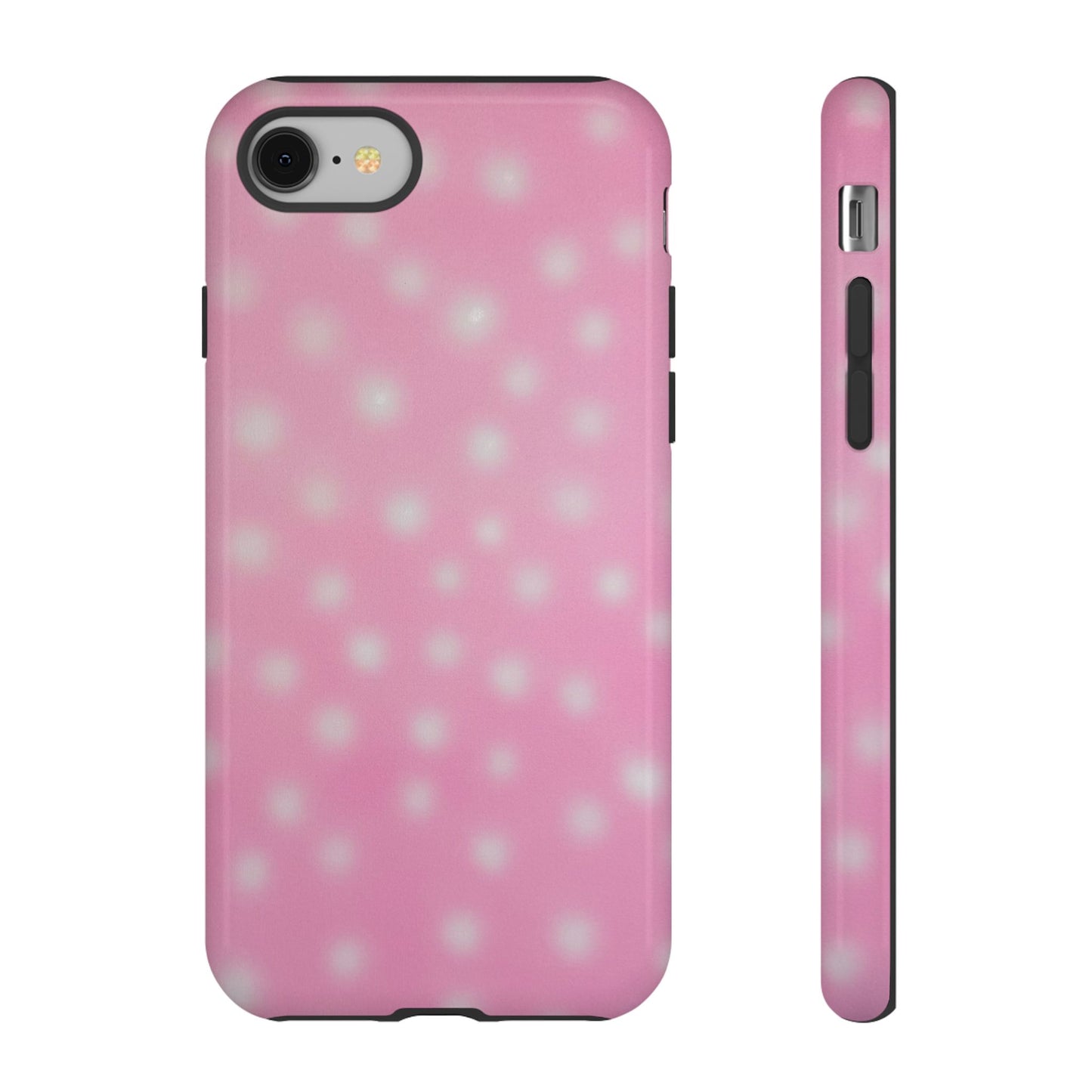 "strawberry swirl polka dot" airbrush iPhone case