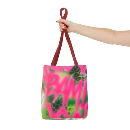 "BAM!" airbrush tote bag