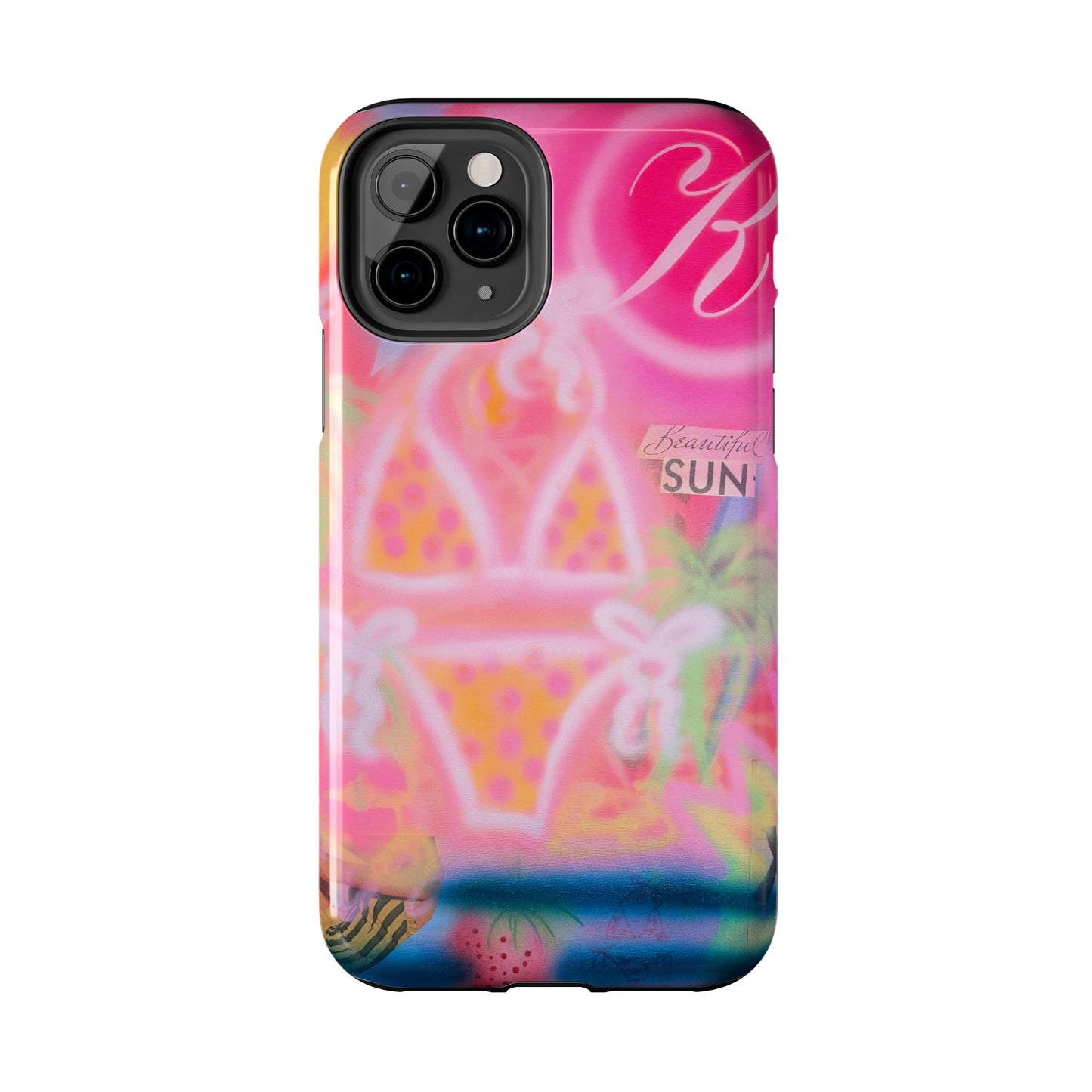 "santa monica strawberry" airbrush iPhone case