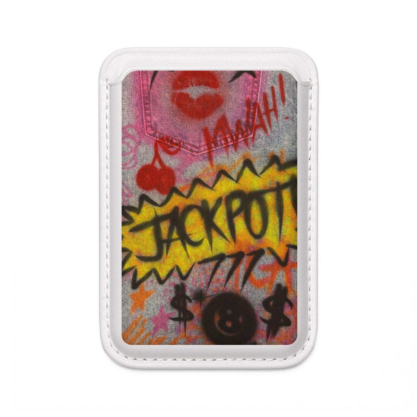 "JACKPOT" airbrush vegan wallet (Magsafe® Compatible)