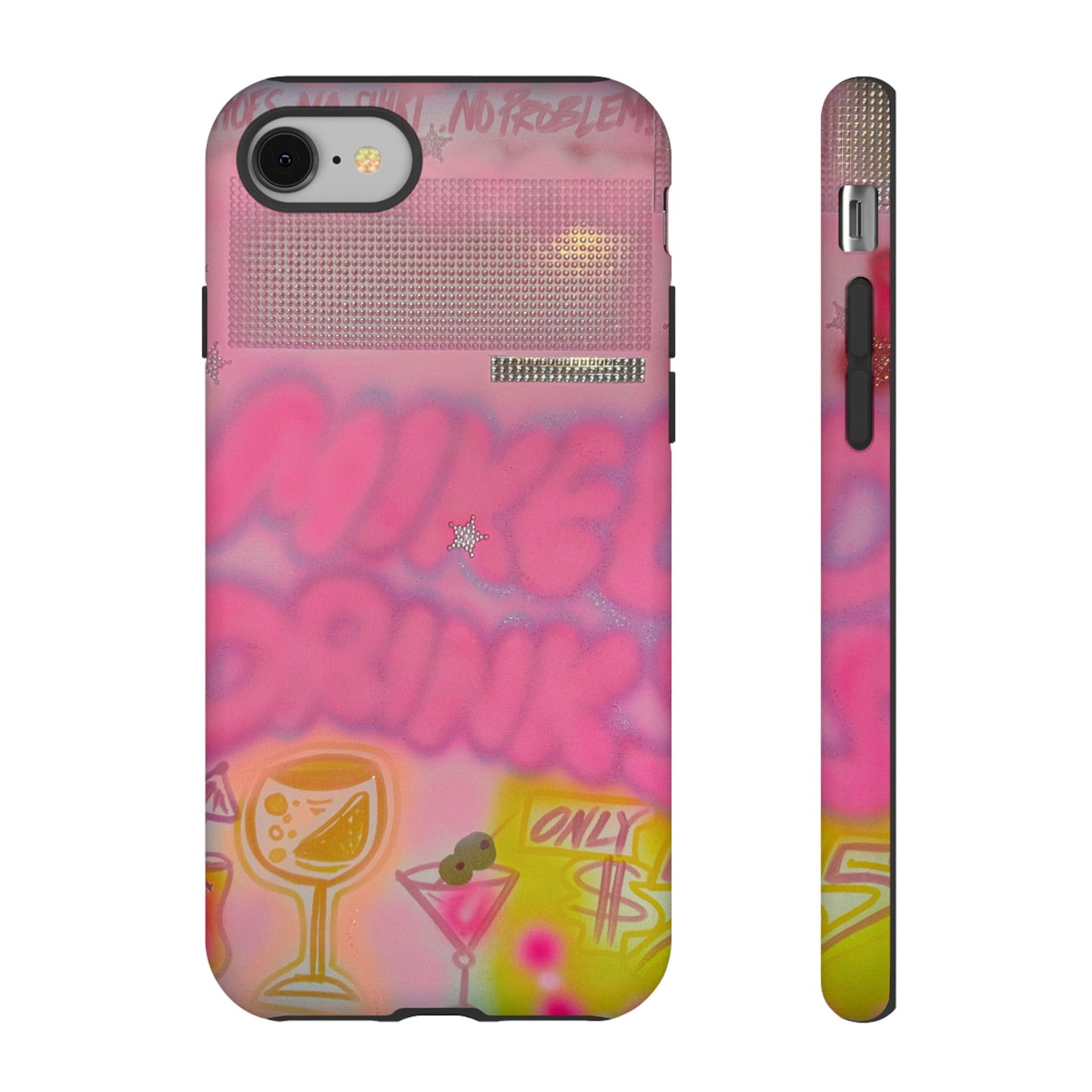 "mixed drinks" airbrush iPhone case