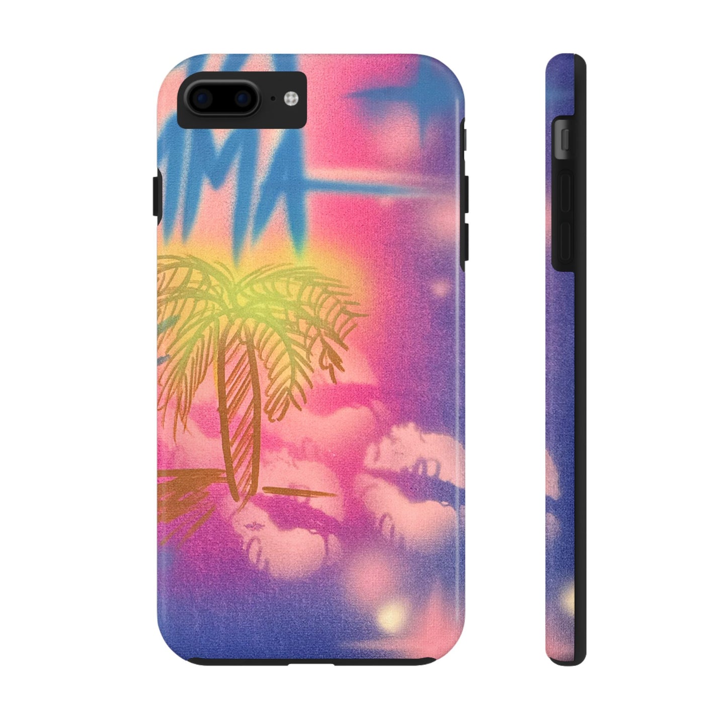 "glowy night" airbrush iPhone case