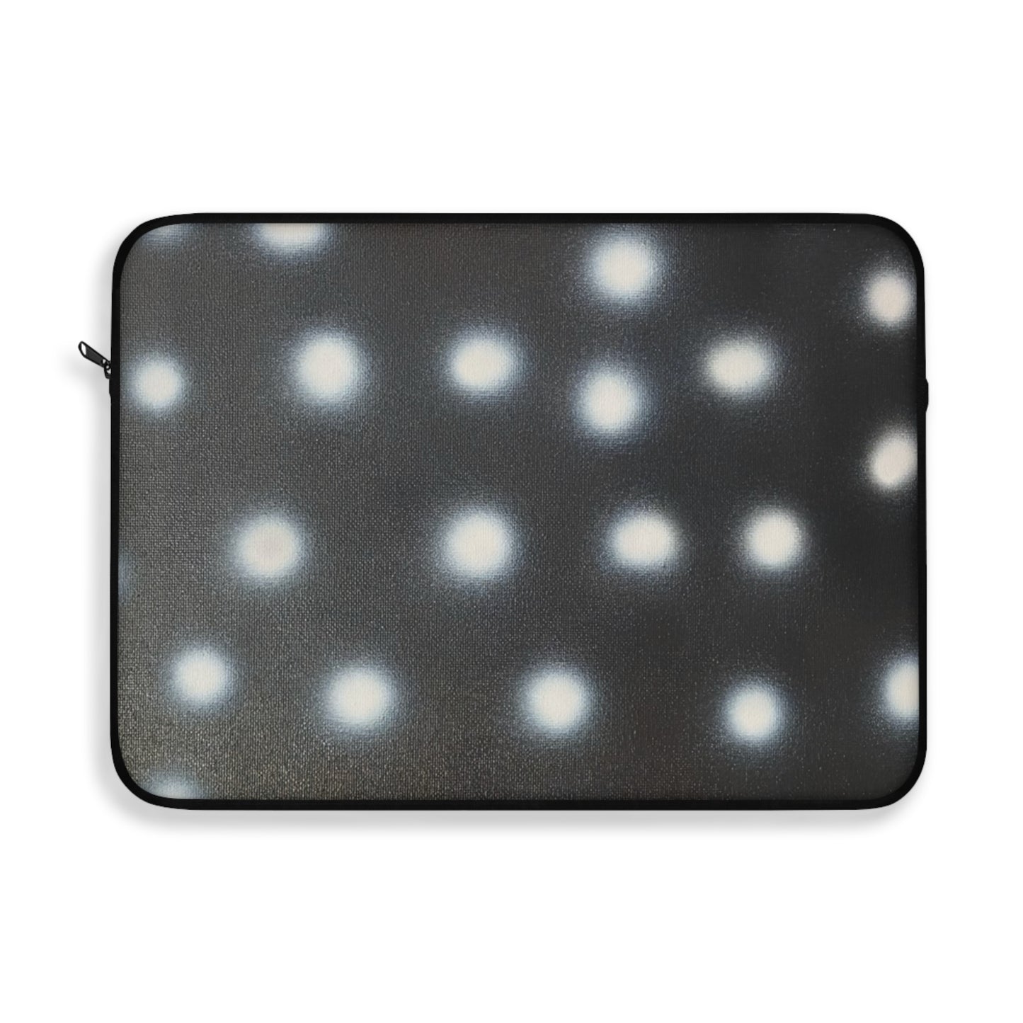 "coconut noir polka dot" airbrush laptop sleeve