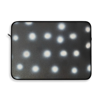 "coconut noir polka dot" airbrush laptop sleeve