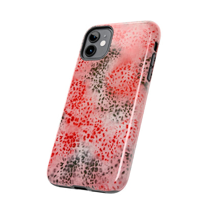 "red cheetah" airbrush iPhone case