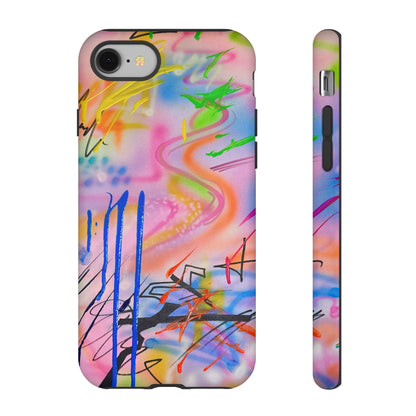 "neon haze" airbrush iPhone case