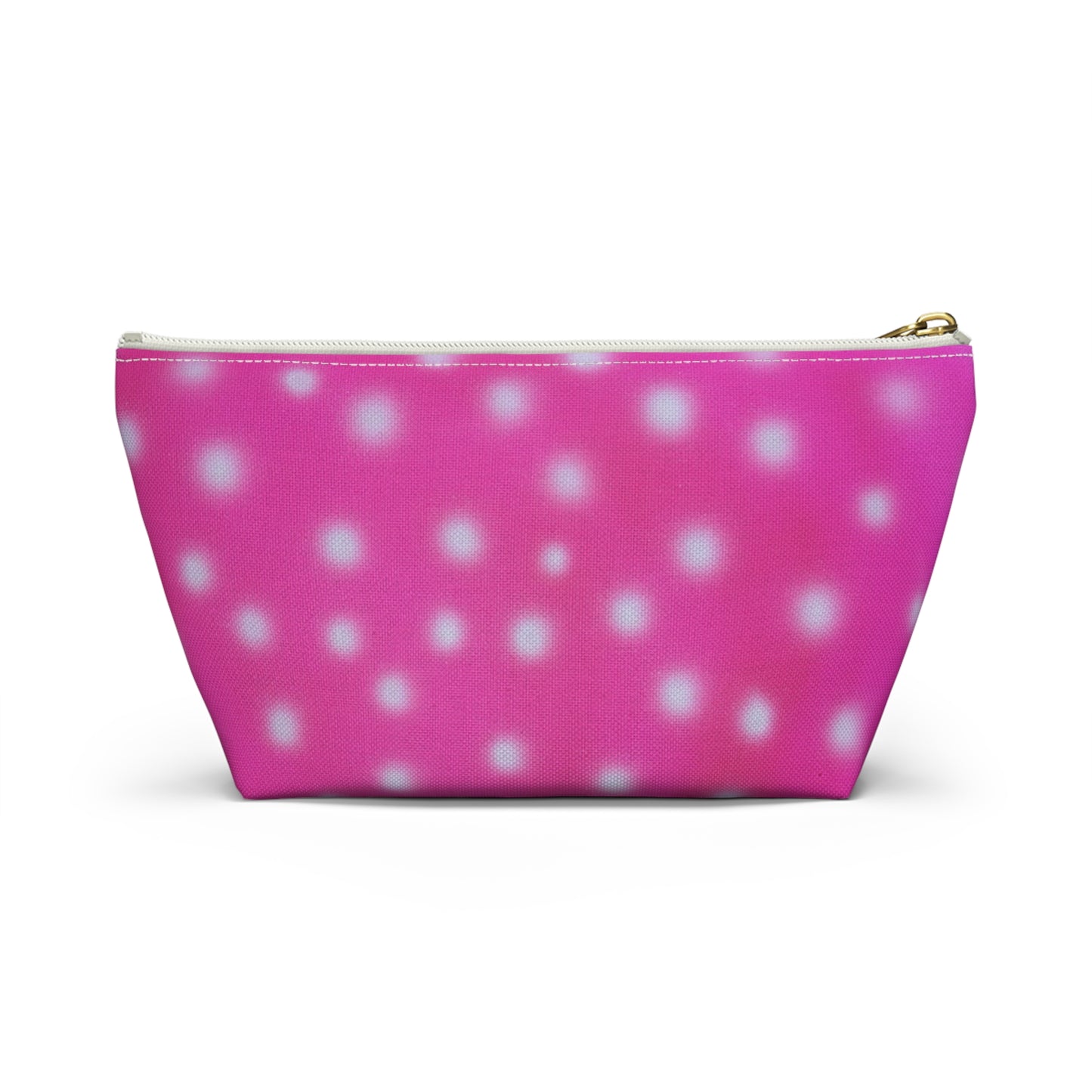 "bubblegum polka dot" airbrush makeup pouch