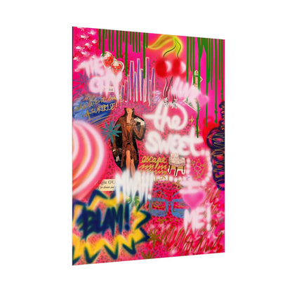 "sweet escape" airbrush rolled print