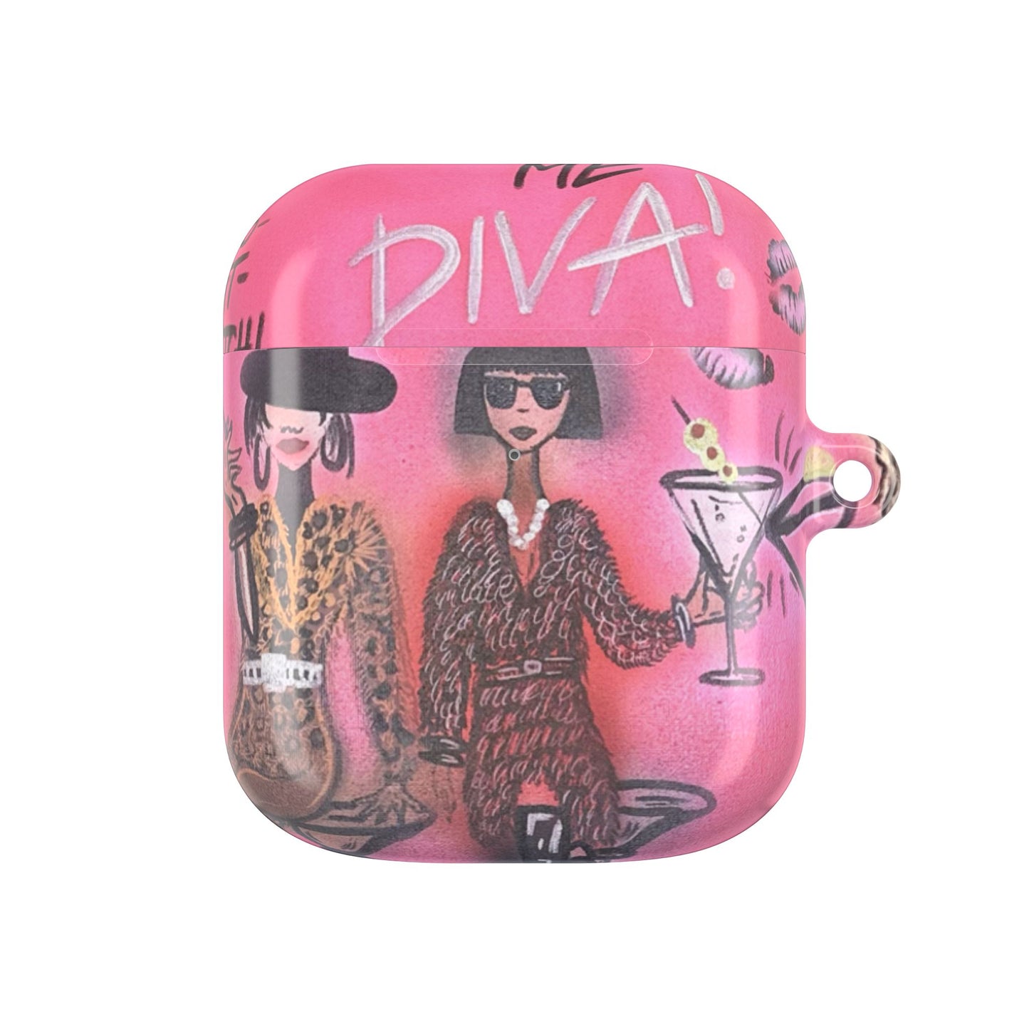 "party diva" airbrush airpod cases