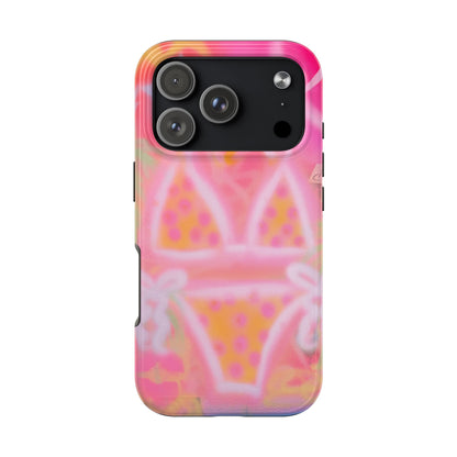 "yellow polka dot bikini" airbrush iPhone case