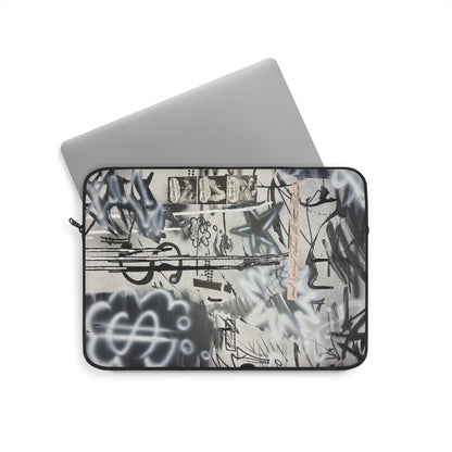 "monochrome mood" airbrush laptop sleeve