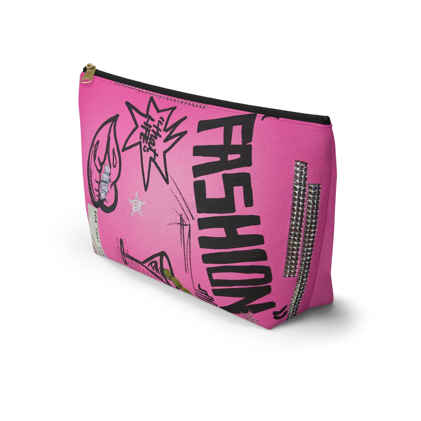 "high fashion" airbrush makeup pouch