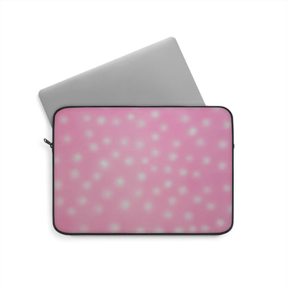 "strawberry swirl polka dot" airbrush laptop sleeve