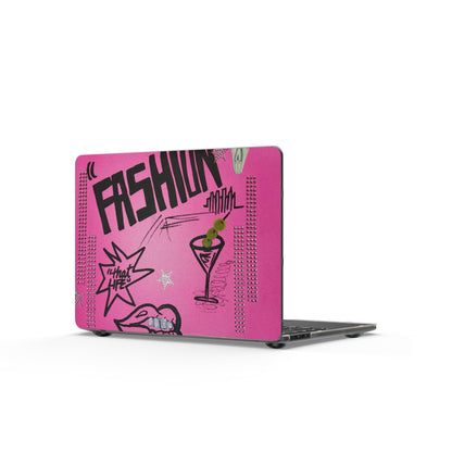 "high fashion" airbrush matte macbook case