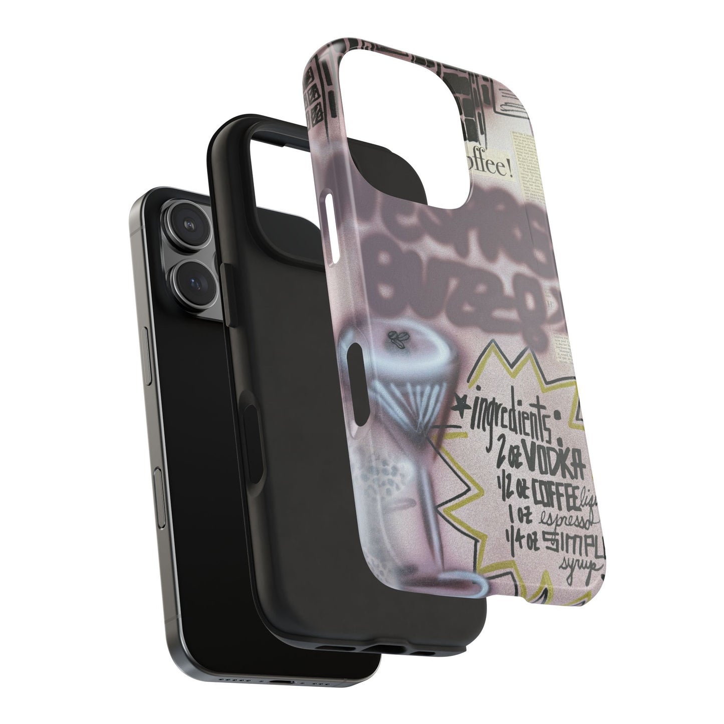 "espresso martini" airbrush iPhone case