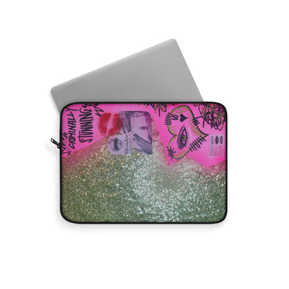 "glitter gloss" airbrush laptop sleeve