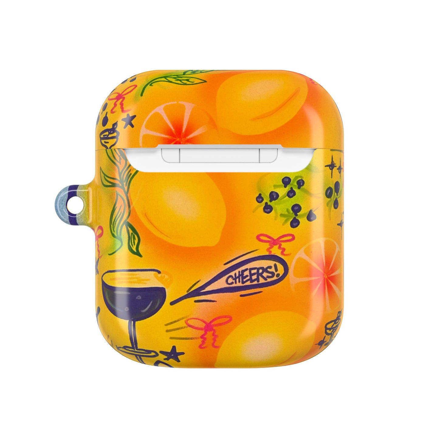 "citrus coastline" airbrush airpod cases