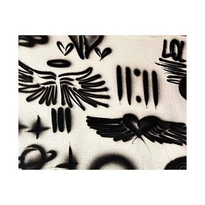 "angel energy" airbrush horizontal print