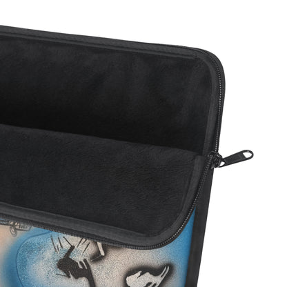 "high in the clouds" airbrush laptop sleeve