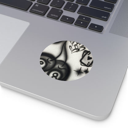 "hidden ace" airbrush vinyl sticker