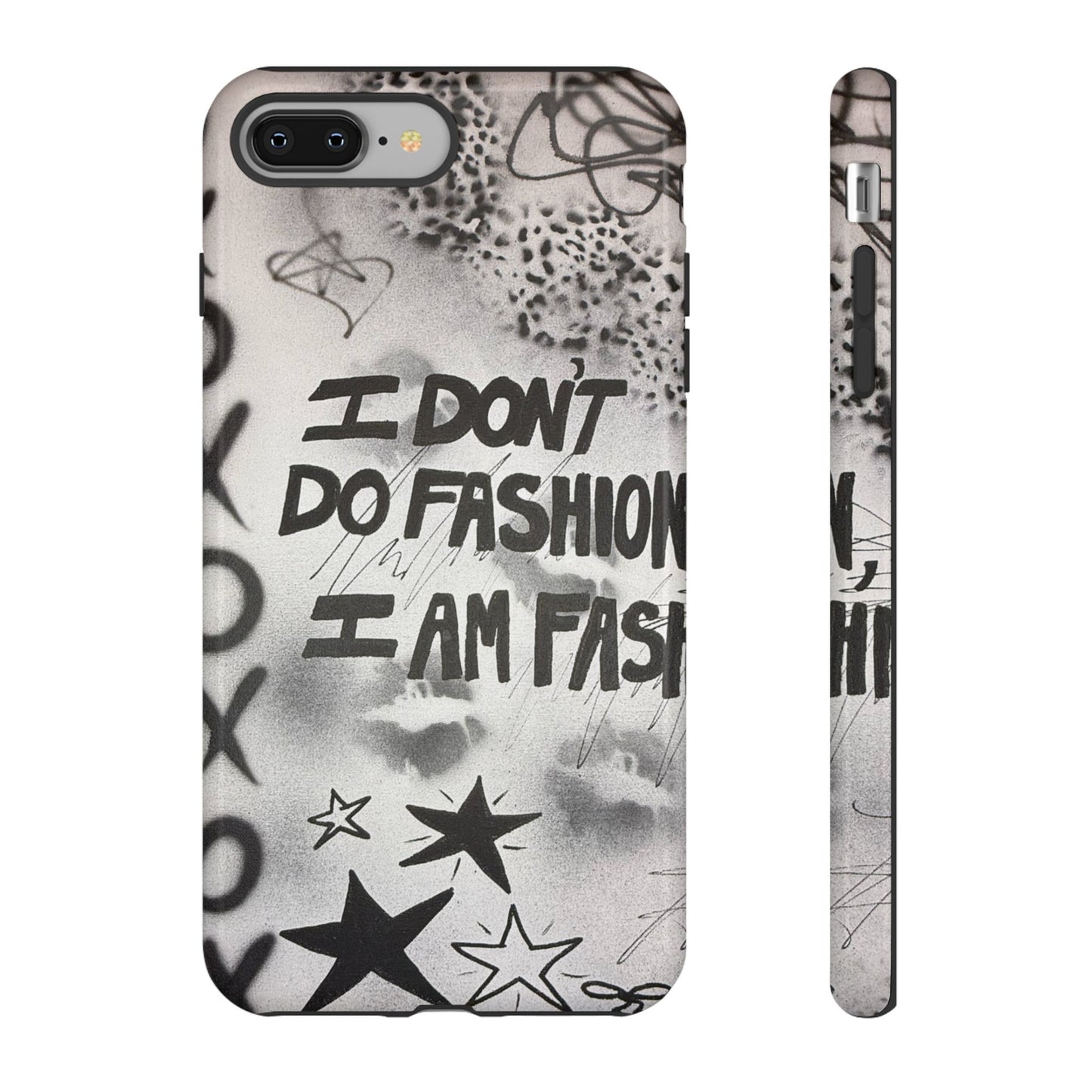 "i am fashion" airbrush iPhone case