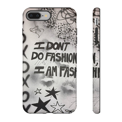 "i am fashion" airbrush iPhone case