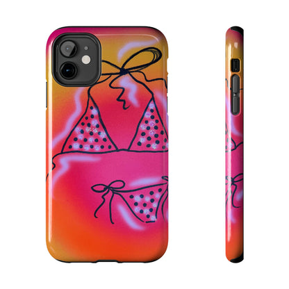 "glitter bikini" airbrush iPhone case