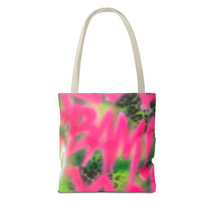 "BAM!" airbrush tote bag