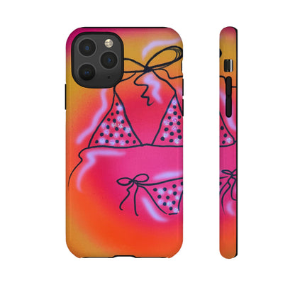 "glitter bikini" airbrush iPhone case