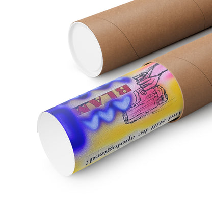 "spiraling thoughts" airbrush horizontal print