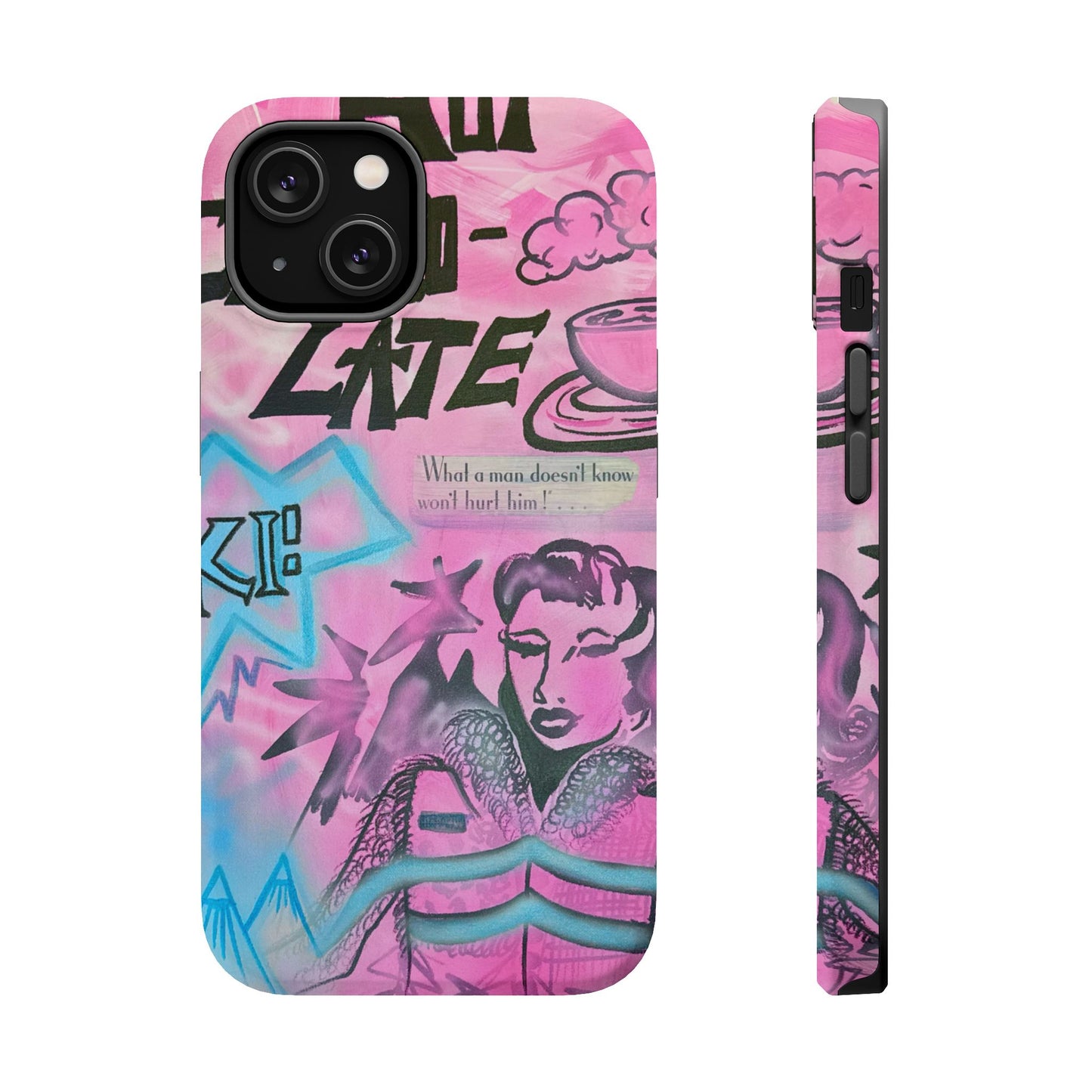 MagSafe "avant le ski" airbrush iPhone case