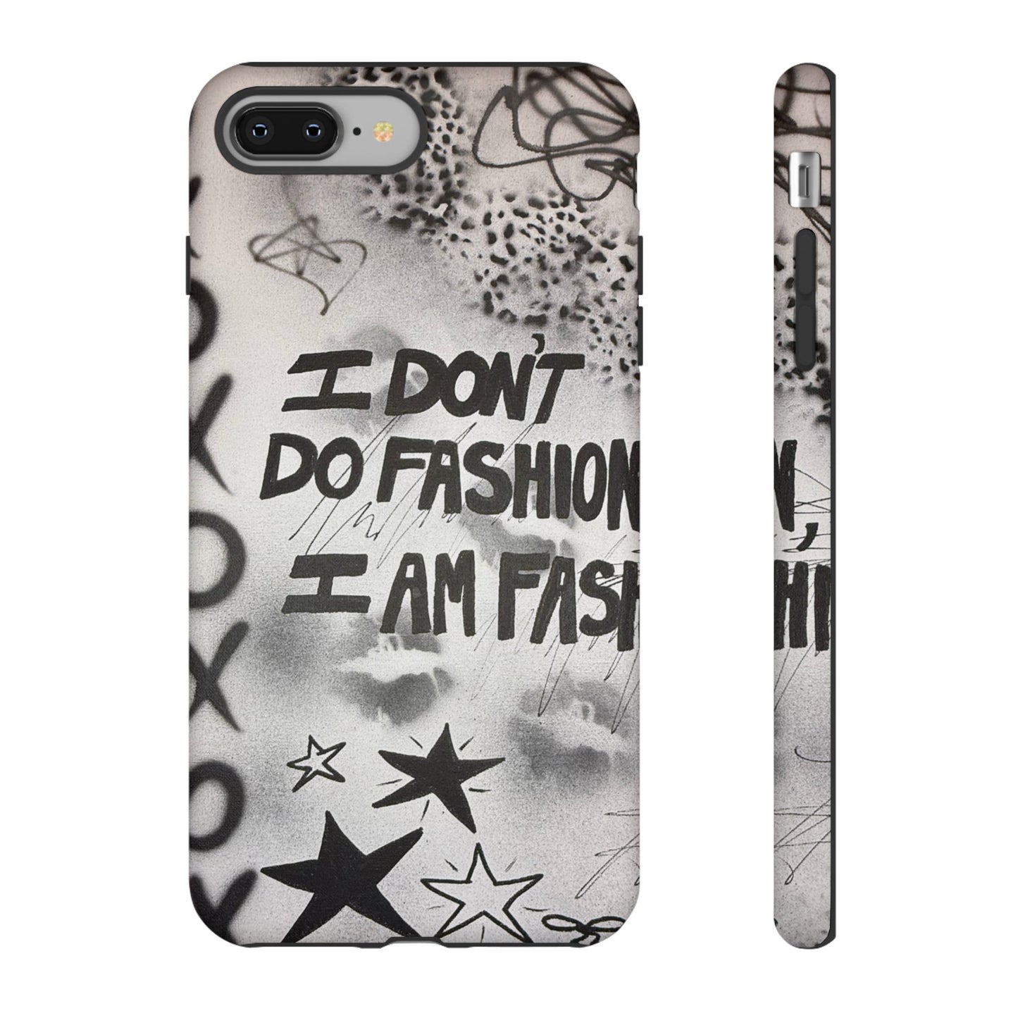 "i am fashion" airbrush iPhone case