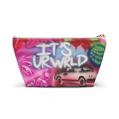 "it's ur WRLD" airbrush makeup pouch